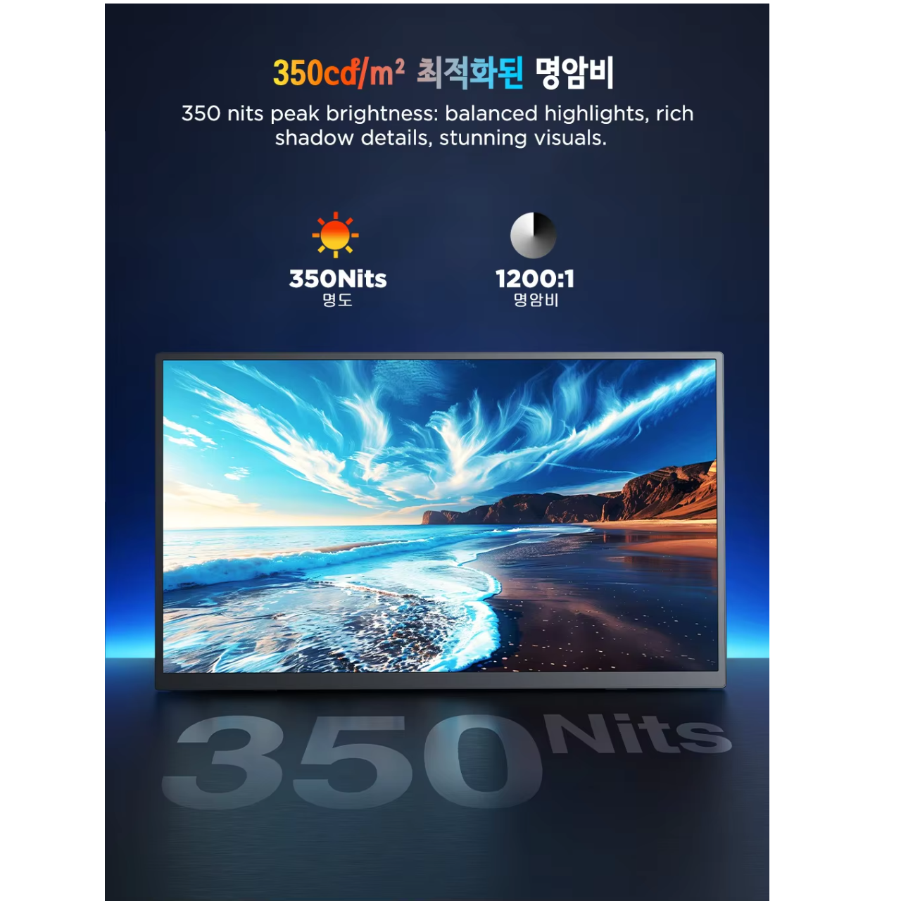 UPERFECT UColor J1 4K 터치스크린 휴대용 모니터 15.7" 3840x2160 350Nits 1200:1 USB C HDMI 컴퓨터 - 이미지 4